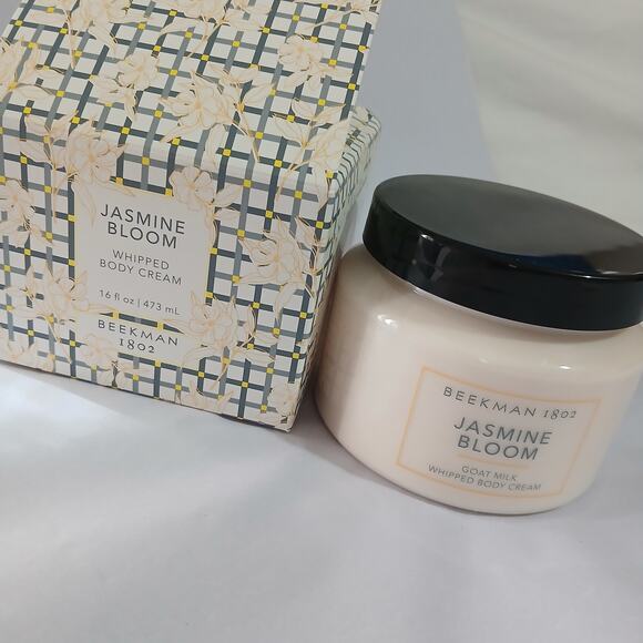 Beekman 1802 JASMINE BLOOM 16 oz whipped body cream goat milk NIB - Picture 2 of 6
